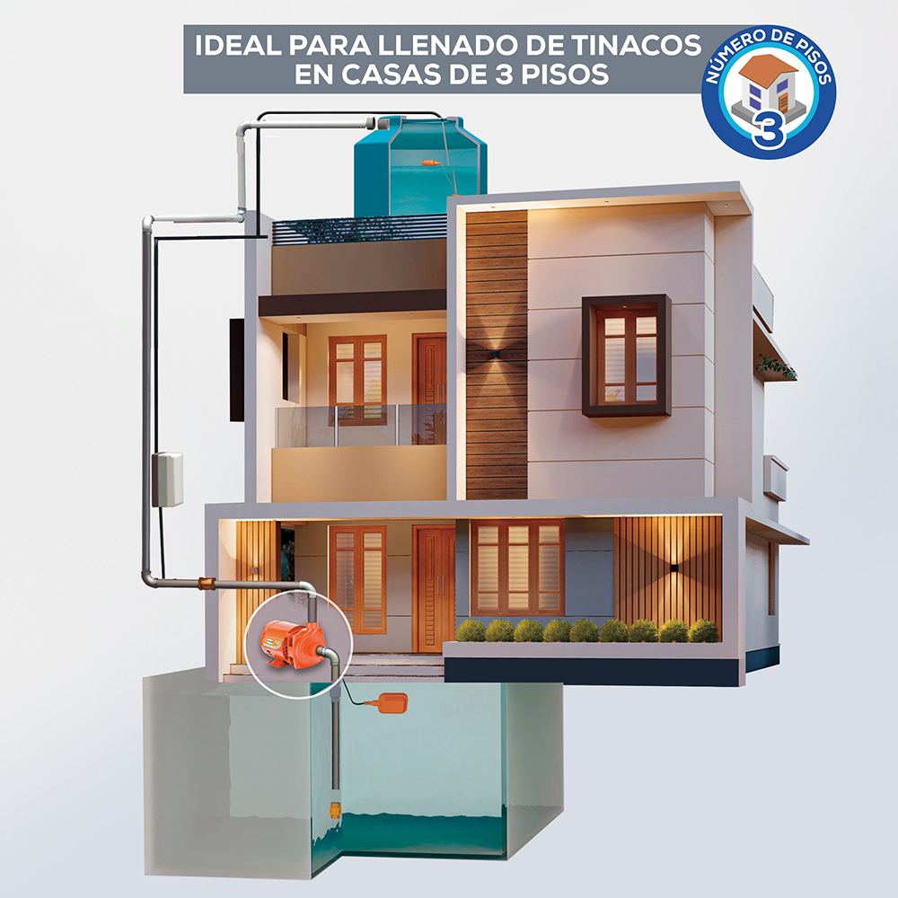 BOMBA CENTRIFUGA 1HP - Imagen 3
